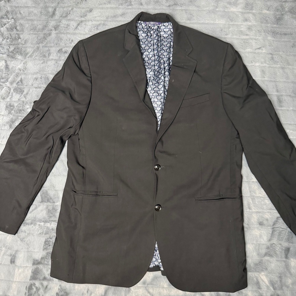Ted Baker London Endurance Jay CT Black 100% Wool Blazer Sport Coat Mens 44L